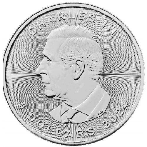 2024 Canadian Maple Leaf 1oz Silver Bullion Coin BU