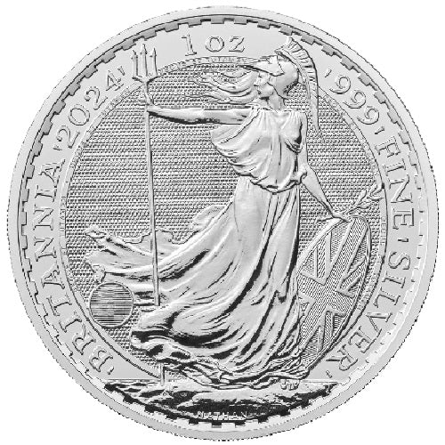 2024 Britannia 1 oz Silver Bullion Coin BU