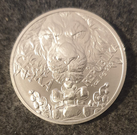 2023 Niue Czech Lion 1 oz Silver Bullion Coin
