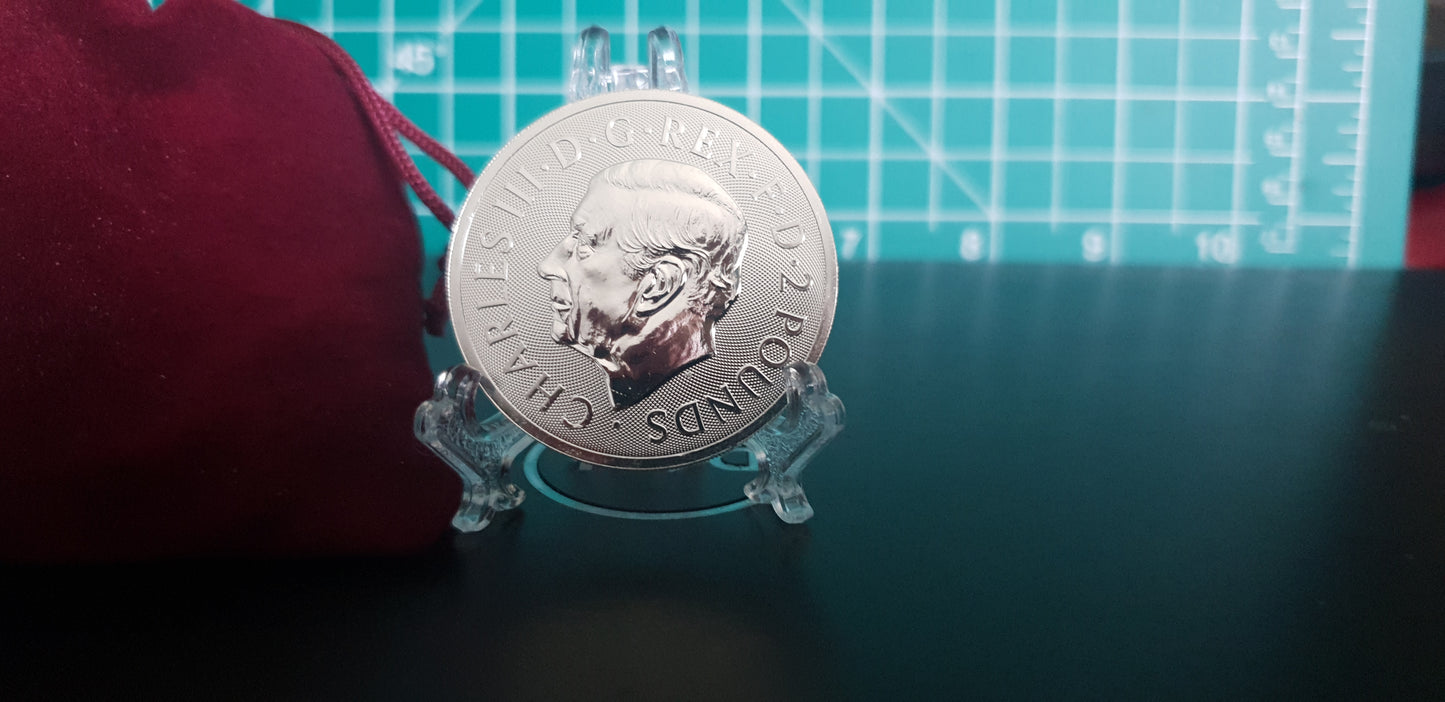 2025 British Lion and American Eagle 1 oz silver coin