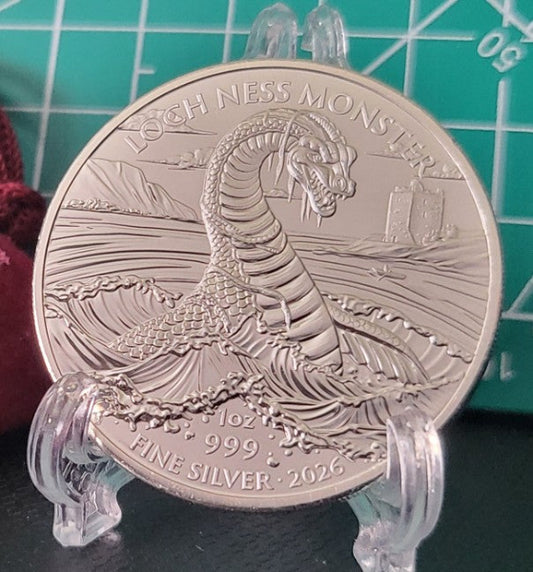 2026 Loch Ness Monster 1oz Silver Bullion Coin